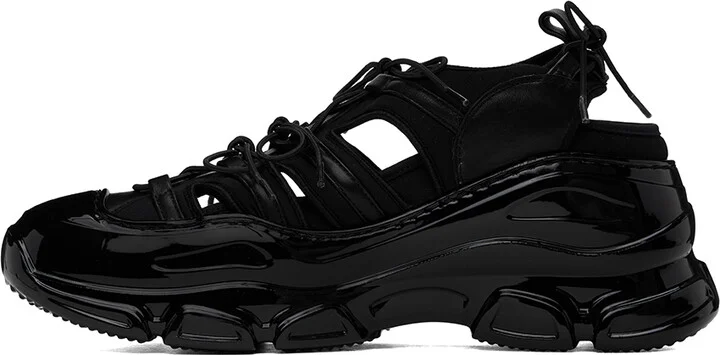 Simone Rocha Black Classic Tracker Trainer Sneakers - Image 3