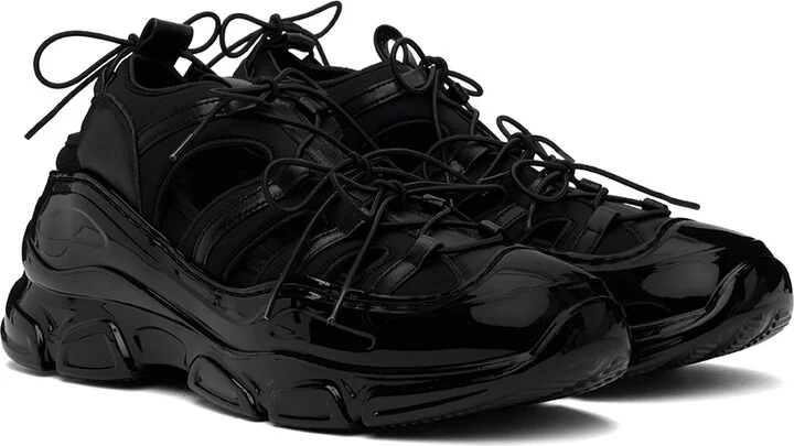 Simone Rocha Black Classic Tracker Trainer Sneakers - Image 4