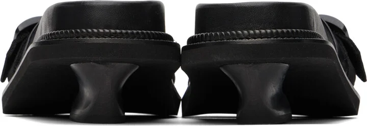 Simone Rocha Black Embellished Slides - Image 2