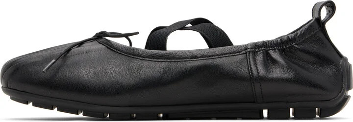Simone Rocha Black Grip Ballerina Flats - Image 3