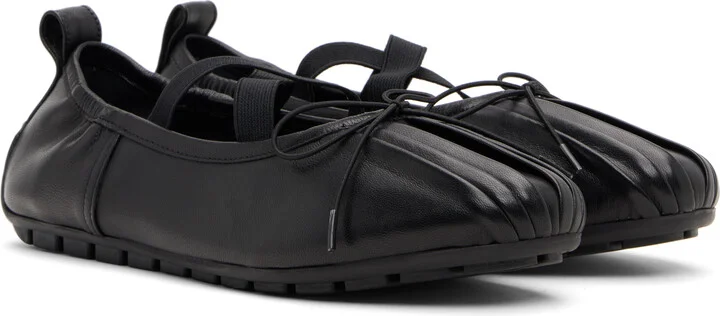 Simone Rocha Black Grip Ballerina Flats - Image 4