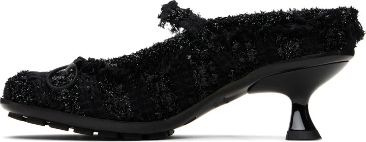 Simone Rocha Black Grip Mule Heels - Image 3