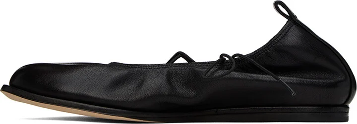 Simone Rocha Black Heart Toe Ballerina Flats - Image 3