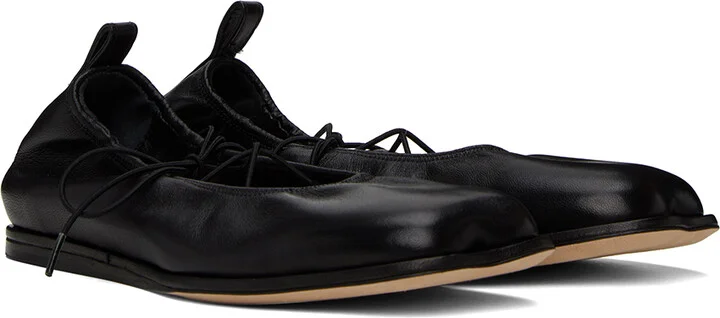 Simone Rocha Black Heart Toe Ballerina Flats - Image 4