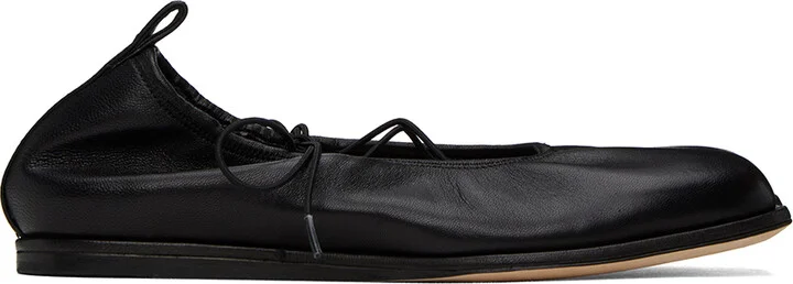 Simone Rocha Black Heart Toe Ballerina Flats