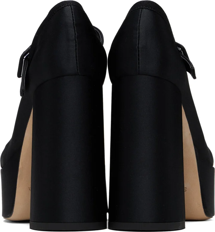 Simone Rocha Black Heart Toe Platform Heels - Image 2