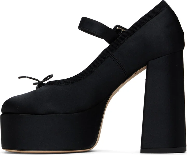 Simone Rocha Black Heart Toe Platform Heels - Image 3