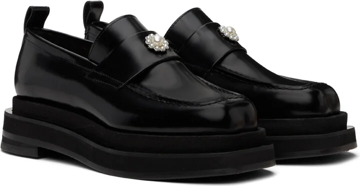 Simone Rocha Black Heart Toe Platform Loafers - Image 4