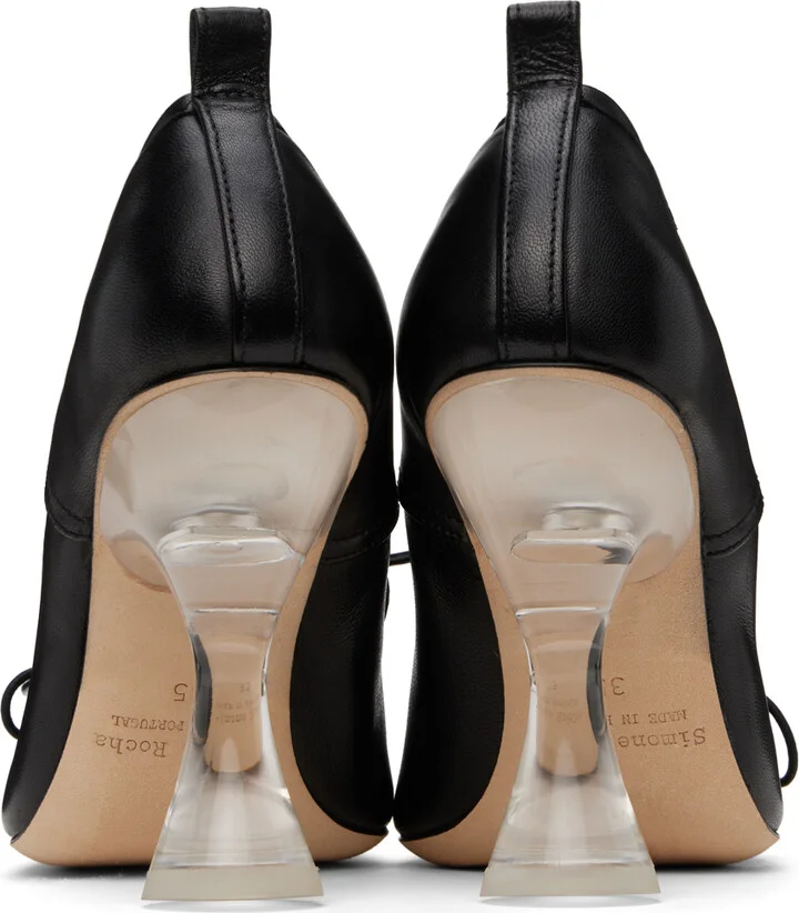 Simone Rocha Black High Ballerina Heels - Image 2