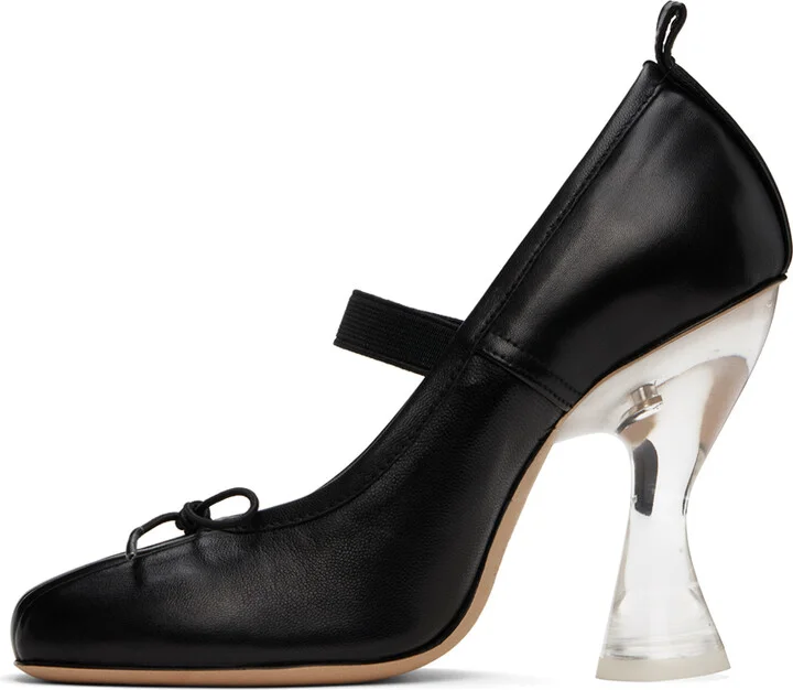 Simone Rocha Black High Ballerina Heels - Image 3