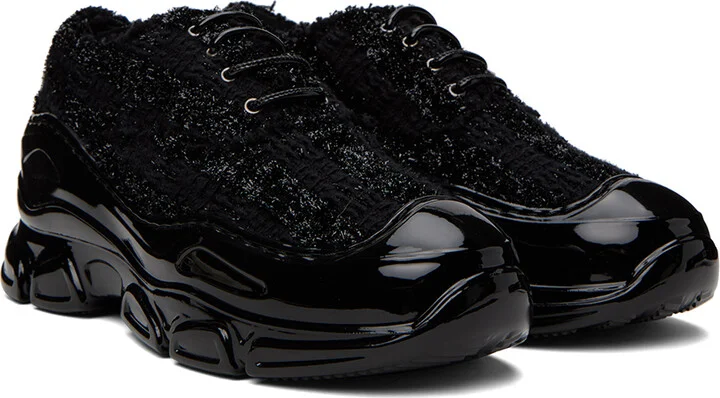 Simone Rocha Black Lace-Up Oxfords - Image 4