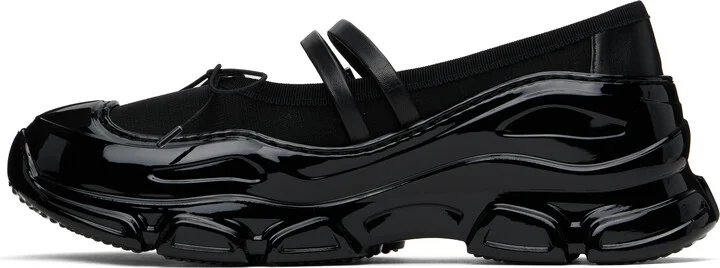 Simone Rocha Black Mesh Tracker Ballerina Sneakers - Image 3