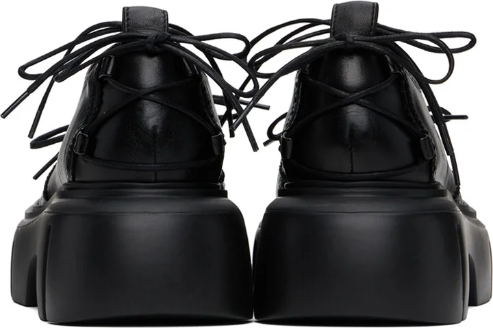 Simone Rocha Black Platform Ghillie Brogues - Image 2
