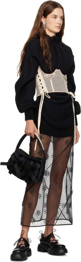 Simone Rocha Black Platform Ghillie Brogues - Image 5