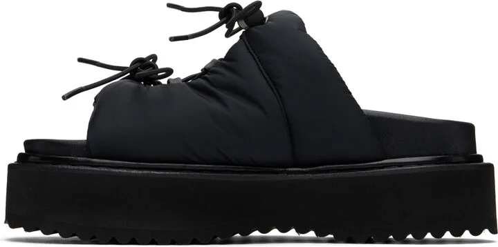 Simone Rocha Black Platform Ghillie Sandals - Image 3
