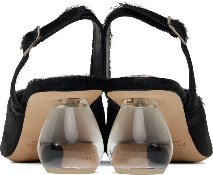 Simone Rocha Black Pointed Slingback Heels - Image 2