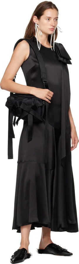 Simone Rocha Black Pointed-Toe Faux-Fur Slippers - Image 5