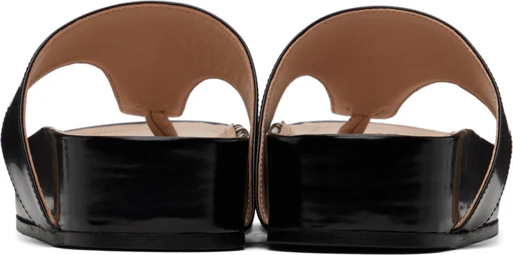 Simone Rocha Black Thong Sandals - Image 2