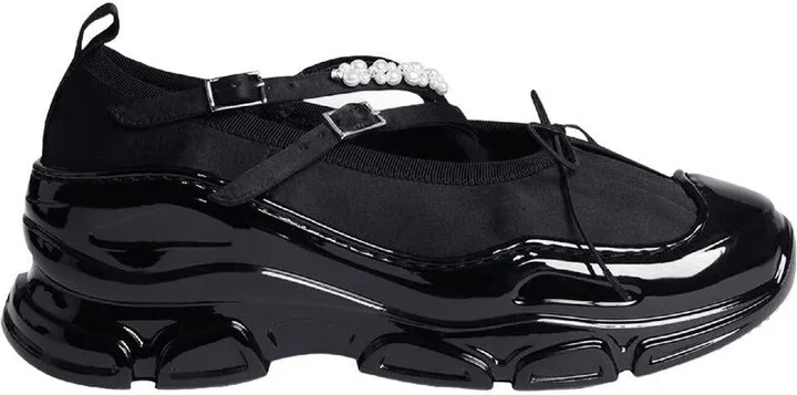 Simone Rocha Classic Criss Cross Tracker Sneakers