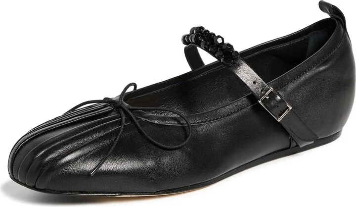 Simone Rocha Classic Pleated Toe Ballerinas