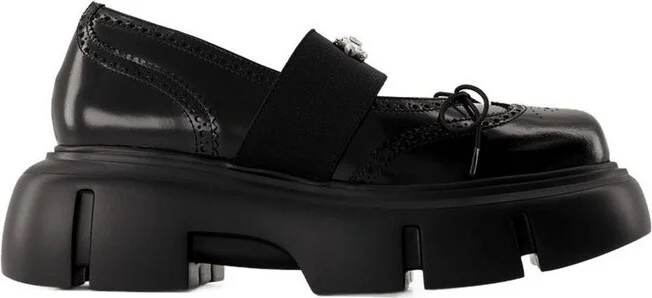 Simone Rocha Embellished Platform Ballet Brogues