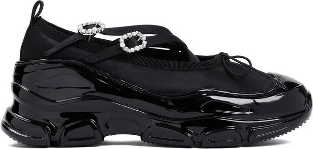 Simone Rocha Embellished Round Toe Tracker Sneakers