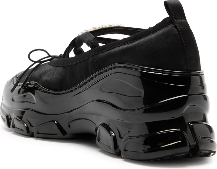 Simone Rocha Embellished Satin Sneakers - Image 2