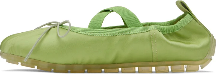 Simone Rocha Green Grip Ballerina Flats - Image 3