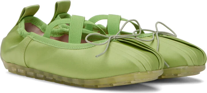 Simone Rocha Green Grip Ballerina Flats - Image 4