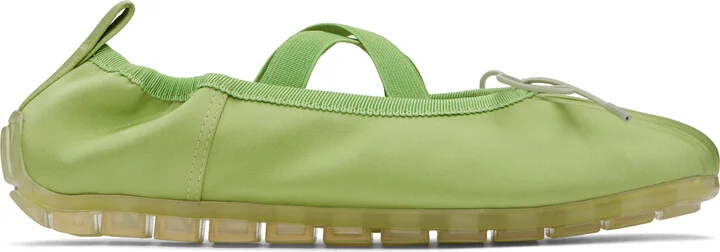 Simone Rocha Green Grip Ballerina Flats