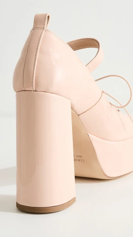Simone Rocha Heart Toe Platform Laceup Ballerina Heels - Image 2