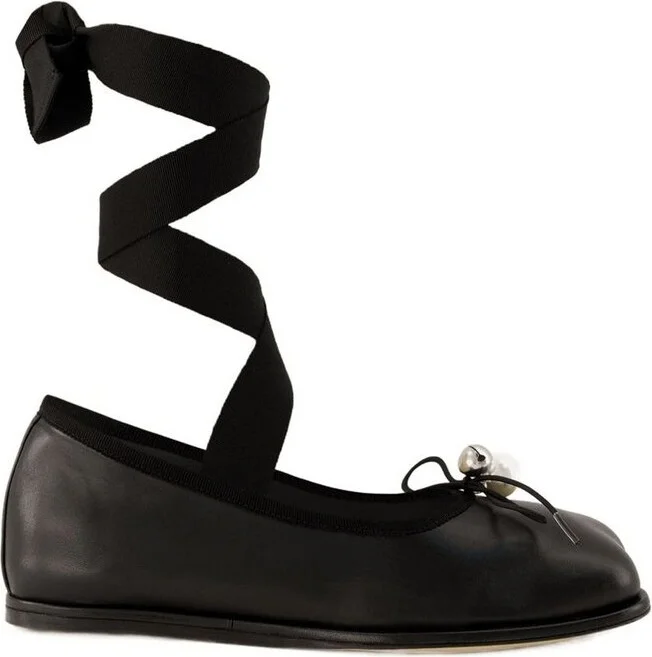 Simone Rocha Heart Toe Strapped Ballerinas
