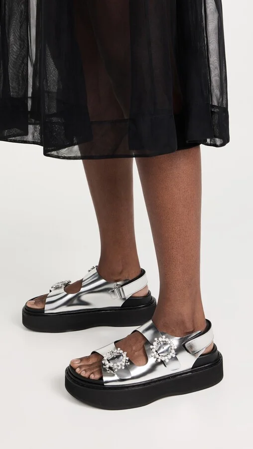 Simone Rocha Platform Sandals With Buckle - Image 4