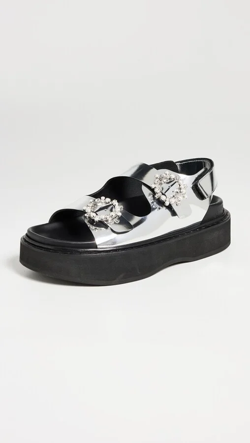 Simone Rocha Platform Sandals With Buckle - Image 5