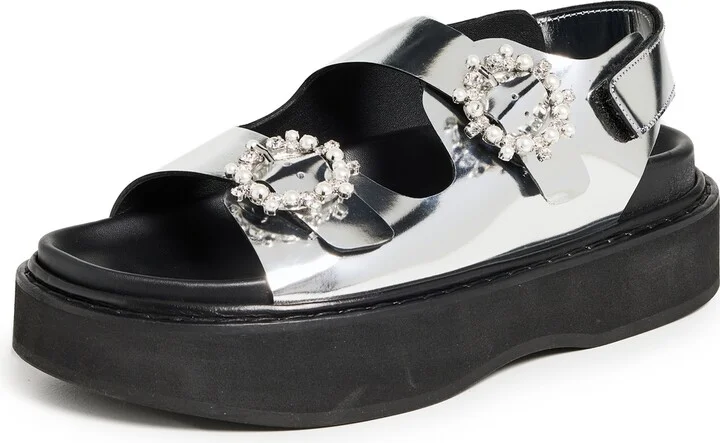 Simone Rocha Platform Sandals With Buckle