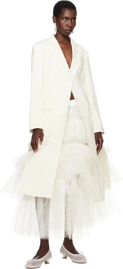 Simone Rocha SSENSE Exclusive Bridal Capsule Embellished Flower Ballerina Heels - Image 5