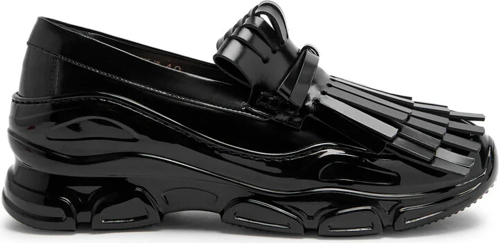 Simone Rocha Tracker Loafer Fringed Leather Sneakers
