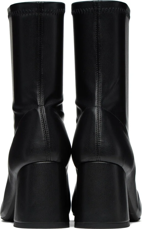 SIMONMILLER Black Faux-Leather Mojo Boots - Image 2