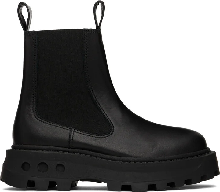 SIMONMILLER Black Scrambler Chelsea Boots