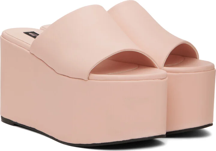 SIMONMILLER Pink Tommy Edition Platform Sandals - Image 4