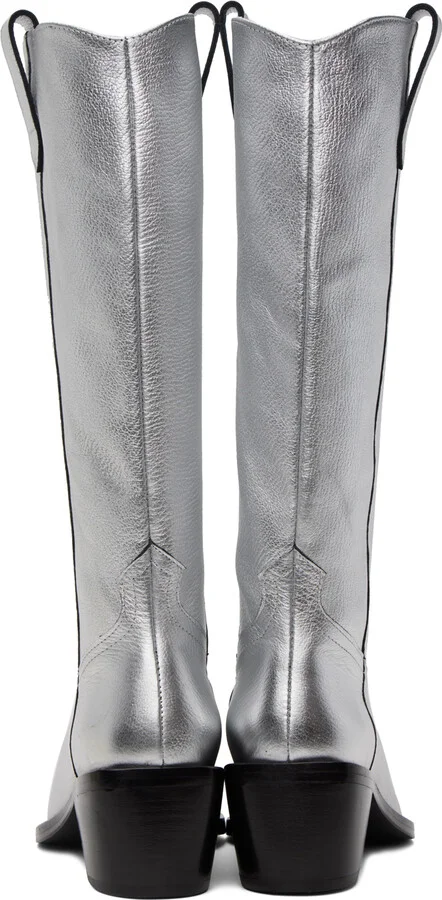 SIMONMILLER Silver Bandi Boots - Image 2