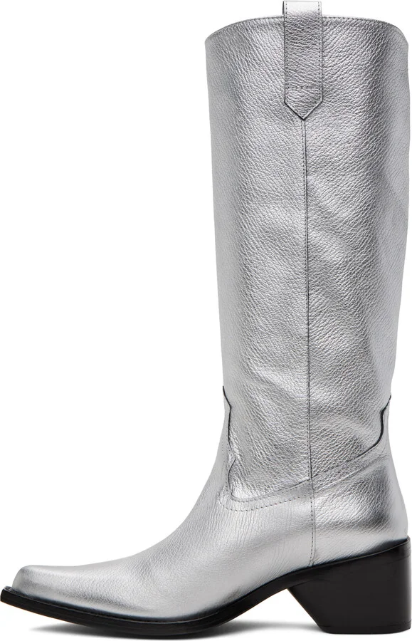 SIMONMILLER Silver Bandi Boots - Image 3