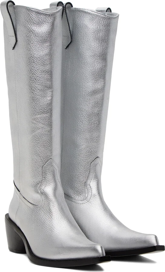 SIMONMILLER Silver Bandi Boots - Image 4