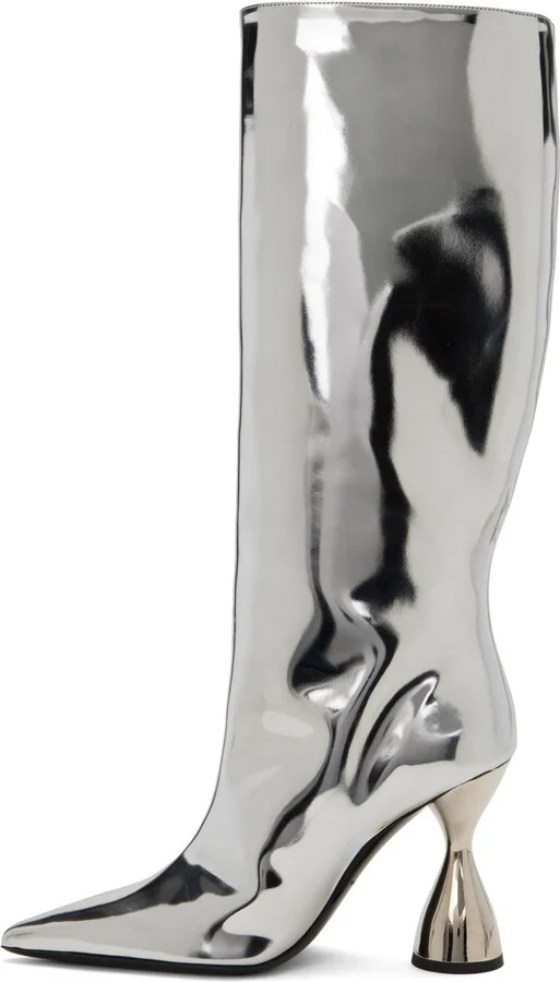 SIMONMILLER Silver Verner Boots - Image 3