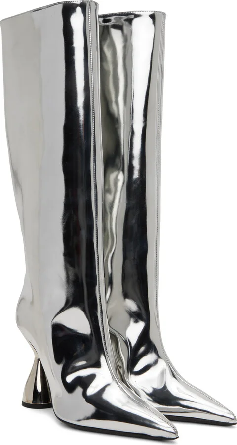 SIMONMILLER Silver Verner Boots - Image 4