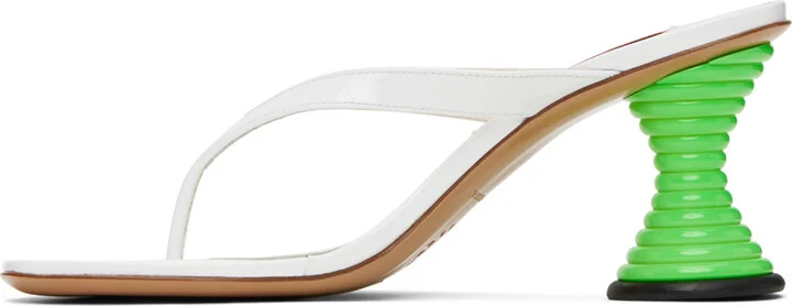 SIMONMILLER White Beep Heeled Sandals - Image 3