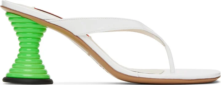 SIMONMILLER White Beep Heeled Sandals