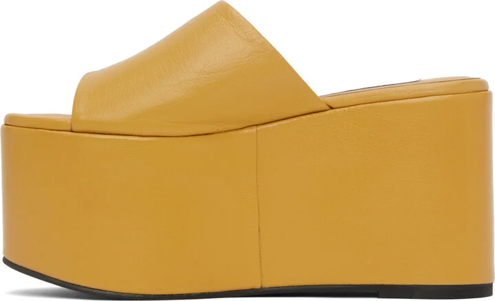 SIMONMILLER Yellow Blackout Platform Sandals - Image 3