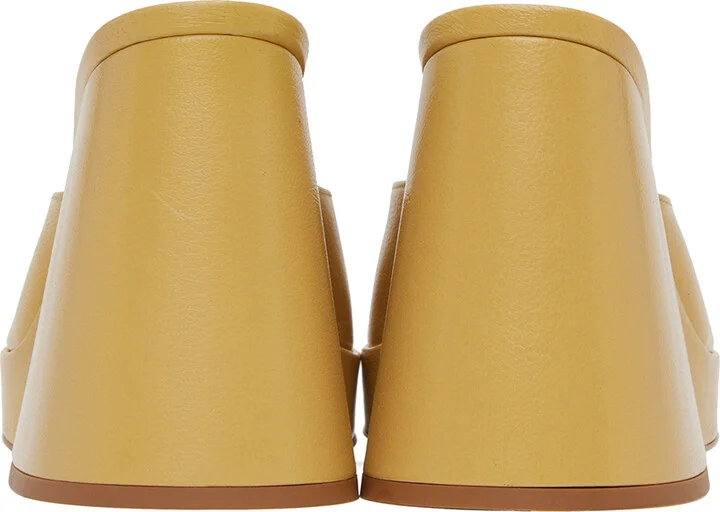 SIMONMILLER Yellow Slice Heeled Sandals - Image 2