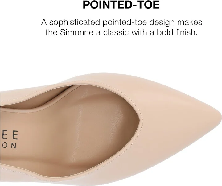 Simonne SuperNatural Shades Tru Comfort Foam Block Heel Pointed Toe Pump - Wide Width - Image 8